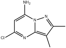 7-AMINO-5-CHLORO-2,3-DIMETHYLPYRAZOLO[1,5-A]PYRIMIDINE Struktur