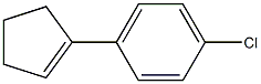 Benzene, 1-chloro-4-(1-cyclopenten-1-yl)- Struktur