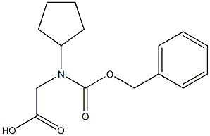 N-Cbz-S-Cyclopentylglycine Struktur