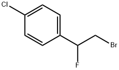 1-(2-bromo-1-fluoroethyl)-4-chlorobenzene Struktur