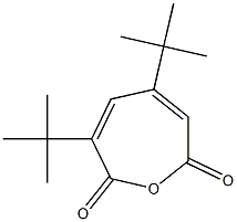 2,7-Oxepindione,3,5-bis(1,1-dimethylethyl)- Struktur