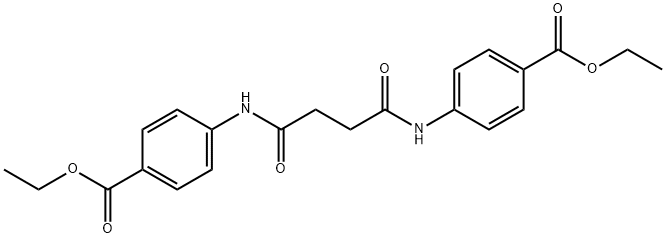 diethyl 4,4'-[(1,4-dioxo-1,4-butanediyl)di(imino)]dibenzoate Struktur