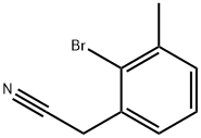 2-bromo-3-methylphenylacetonitrile Struktur