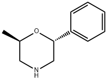 (2R,6R)-2-methyl-6-phenylmorpholine Struktur