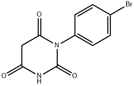 1-(4-bromophenyl)pyrimidine-2,4,6(1H,3H,5H)-trione Struktur