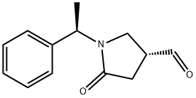 (R)-5-Oxo-1-((R)-1-phenylethyl)pyrrolidine-3-carbaldehyde Struktur