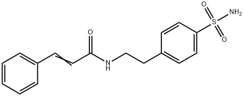 N-(4-sulfamoylphenethyl)cinnamamide Struktur