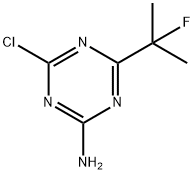 4-Chloro-6-(2-Fluoropropan-2-Yl)-1,3,5-Triazin-2-Amine Struktur