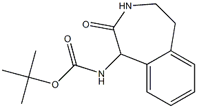 tert-Butyl (2-oxo-2,3,4,5-tetrahydro-1H-benzo[d]azepin-1-yl)carbamate Struktur