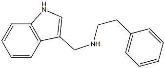 N-((1H-indol-3-yl)methyl)-2-phenylethanamine Struktur