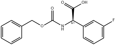 N-Cbz-R-3-FluoroPhenylglycin Struktur