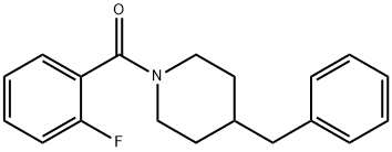 (4-benzylpiperidin-1-yl)(2-fluorophenyl)methanone Struktur