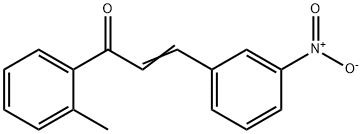 (2E)-1-(2-methylphenyl)-3-(3-nitrophenyl)prop-2-en-1-one Struktur