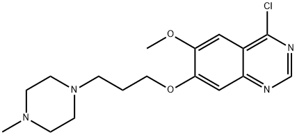 Quinazoline, 4-chloro-6-methoxy-7-[3-(4-methyl-1-piperazinyl)propoxy]- Struktur