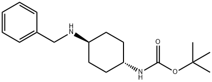 tert-Butyl (1R*,4R*)-4-(benzylamino)cyclohexylcarbamate Struktur