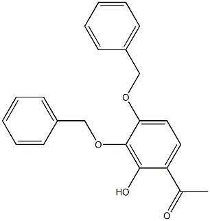 Ethanone, 1-[2-hydroxy-3,4-bis(phenylmethoxy)phenyl]- Struktur