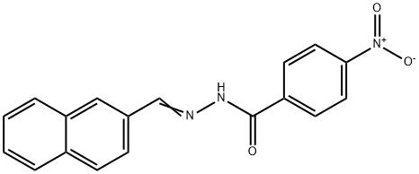 N'-(2-naphthylmethylene)-4-nitrobenzohydrazide Struktur