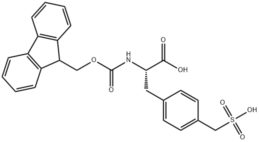 N-Fmoc-DL-4-sulfomethyl-Phenylalanine Struktur