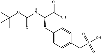 N-Boc-L-4-sulfomethyl-Phenylalanine Struktur