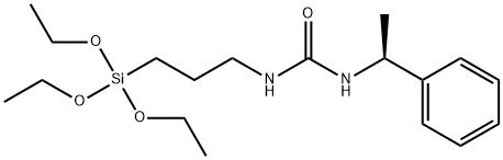 (s)-n-1-phenylethyl-n'-triethoxysilylpropylurea Struktur