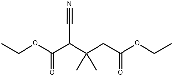 2-Cyano-3,3-dimethyl-pentanedioic Acid 1,5-Diethyl Ester Struktur