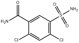 2,4-dichloro-5-sulfamoylbenzamid Struktur