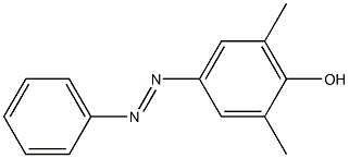 Phenol, 2,6-dimethyl-4-(phenylazo)- Struktur