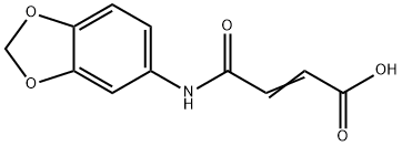 (E)-4-(benzo[d][1,3]dioxol-5-ylamino)-4-oxobut-2-enoic acid Struktur