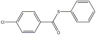 Benzenecarbothioicacid, 4-chloro-, S-phenyl ester Struktur