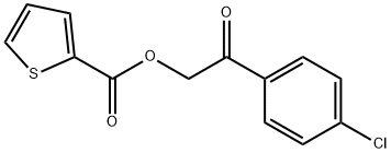 2-(4-chlorophenyl)-2-oxoethyl thiophene-2-carboxylate Struktur