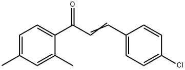 (2E)-3-(4-chlorophenyl)-1-(2,4-dimethylphenyl)prop-2-en-1-one Struktur