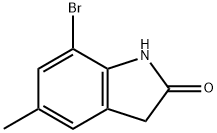 7-bromo-5-methylindolin-2-one Struktur