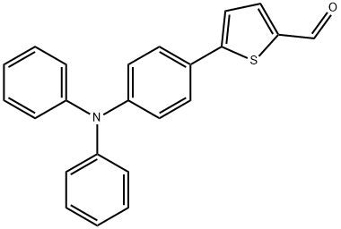 5-(4-(diphenylamino)phenyl)thiophene-2-carbaldehyde Struktur