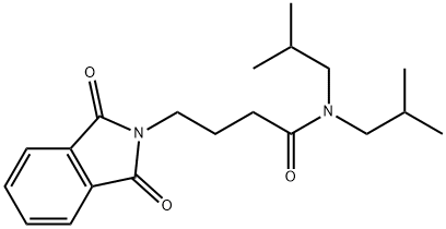 4-(1,3-dioxoisoindolin-2-yl)-N,N-diisobutylbutanamide Struktur