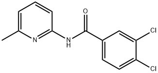 3,4-dichloro-N-(6-methylpyridin-2-yl)benzamide Struktur