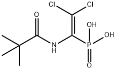 (2,2-dichloro-1-pivalamidovinyl)phosphonic acid Struktur