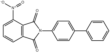 2-Biphenyl-4-yl-4-nitro-isoindole-1,3-dione Struktur