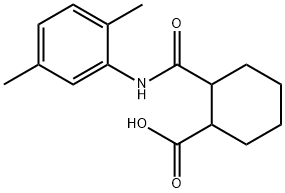 2-[(2,5-dimethylphenyl)carbamoyl]cyclohexane-1-carboxylic acid Struktur