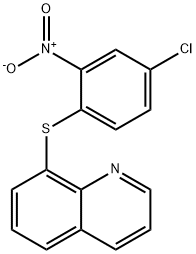 8-(4-chloro-2-nitrophenyl)sulfanylquinoline Struktur