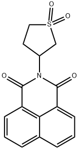 2-(1,1-dioxidotetrahydrothiophen-3-yl)-1H-benzo[de]isoquinoline-1,3(2H)-dione Struktur