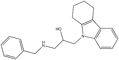 1-(benzylamino)-3-(1,2,3,4-tetrahydro-9H-carbazol-9-yl)propan-2-ol Struktur