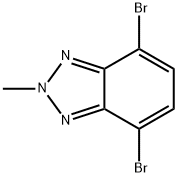 4,7-Dibromo-2-methyl-2H-benzotriazole Struktur