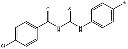 N-{[(4-bromophenyl)amino]carbonothioyl}-4-chlorobenzamide Struktur