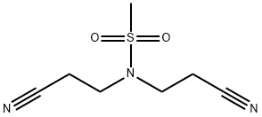 N,N-bis(2-cyanoethyl)methanesulfonamide Struktur