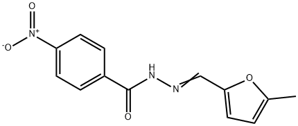 N-[(E)-(5-methylfuran-2-yl)methylideneamino]-4-nitrobenzamide Struktur