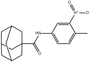 (3r,5r,7r)-N-(4-methyl-3-nitrophenyl)adamantane-1-carboxamide Struktur