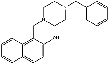 1-((4-benzylpiperazin-1-yl)methyl)naphthalen-2-ol Struktur