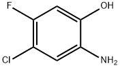 2-Amino-4-chloro-5-fluoro-phenol Struktur