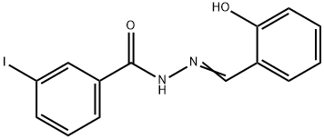 N'-(2-hydroxybenzylidene)-3-iodobenzohydrazide Struktur