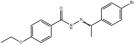 N'-[1-(4-bromophenyl)ethylidene]-4-ethoxybenzohydrazide Struktur